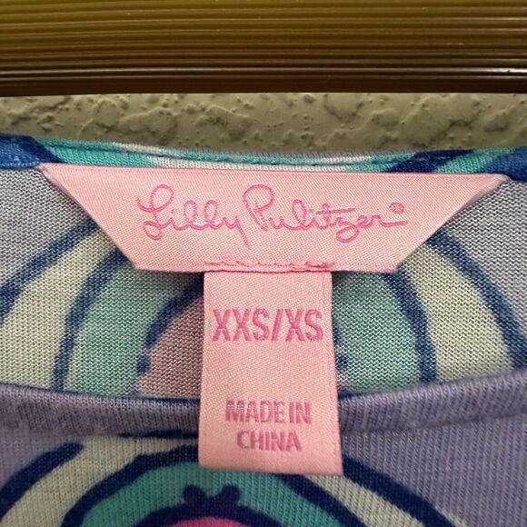 LILLY PULITZER Cooper Caftan Top Colorful Sea Jewels Beach Vacay - Picture 6 of 9